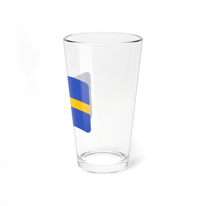 Iconol flag Sweden (Sweden) Pint Glass 16oz