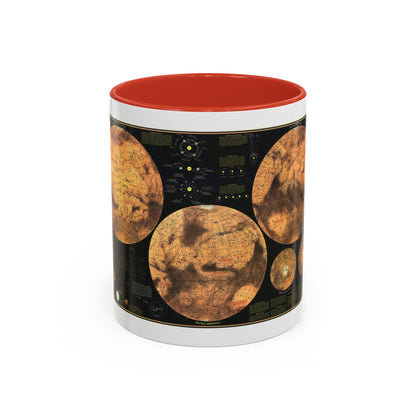 Space - MARS The Red Planet (1973) (Map) Accent Coffee Mug