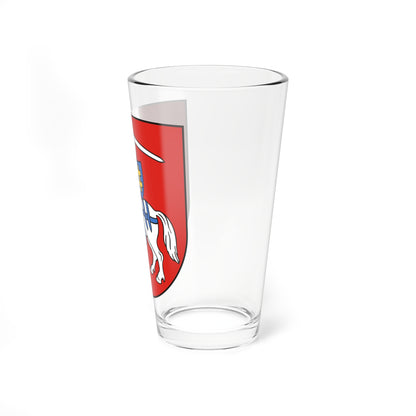 POL województwo poleskie II RP COA (Belarus) (Coat of Arms) Pint Glass 16oz