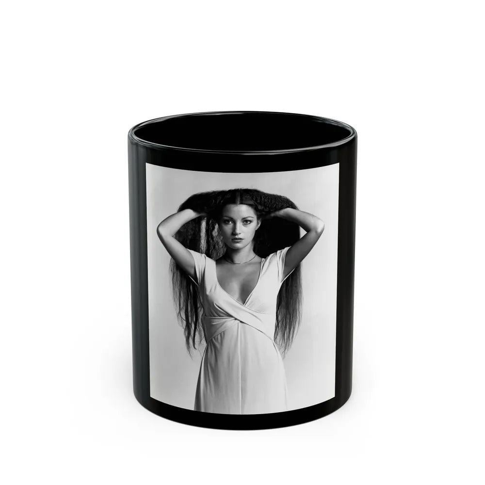 Jane Seymour #55 (Vintage Female Icon) Black Coffee Mug-11oz-Go Mug Yourself