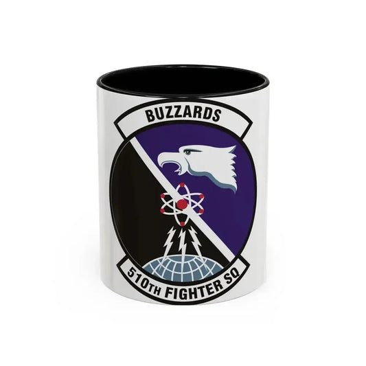 510th Fighter Squadron (U.S. Air Force) Accent Coffee Mug 11oz Black - Go Mug Yourself