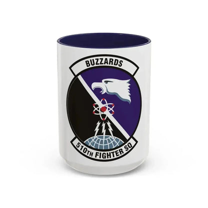 510th Fighter Squadron (U.S. Air Force) Accent Coffee Mug 15oz Navy - Go Mug Yourself