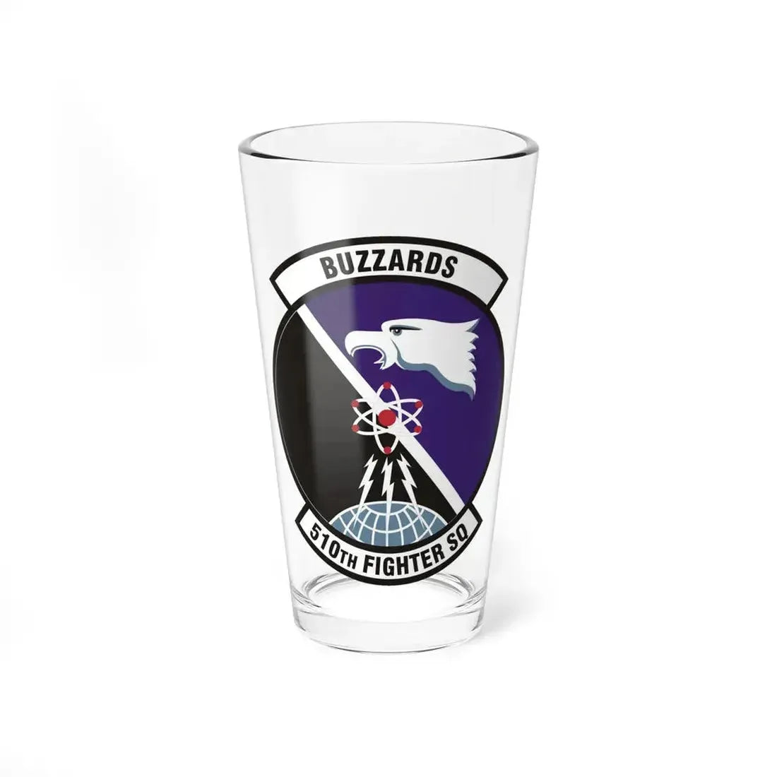 510th Fighter Squadron (U.S. Air Force) Pint Glass 16oz 16oz - Go Mug Yourself