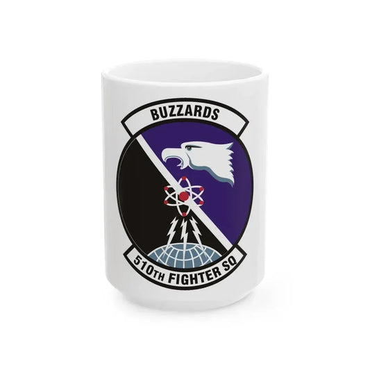 510th Fighter Squadron (U.S. Air Force) White Coffee Mug 15oz - Go Mug Yourself
