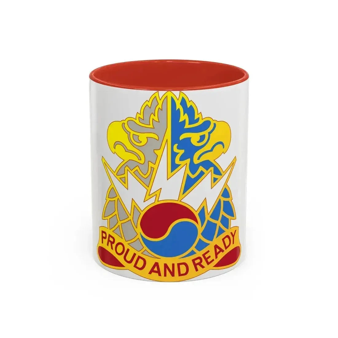 511 Military Intelligence Battalion (U.S. Army) Accent Coffee Mug 11oz Red - Go Mug Yourself