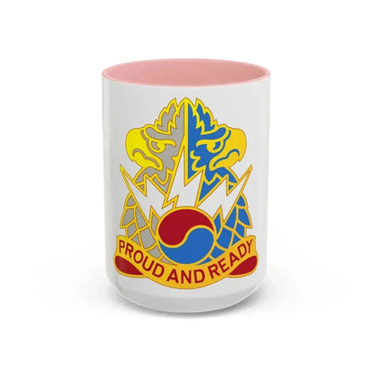 511 Military Intelligence Battalion (U.S. Army) Accent Coffee Mug 15oz Pink - Go Mug Yourself