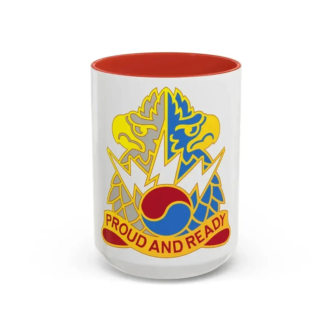 511 Military Intelligence Battalion (U.S. Army) Accent Coffee Mug 15oz Red - Go Mug Yourself