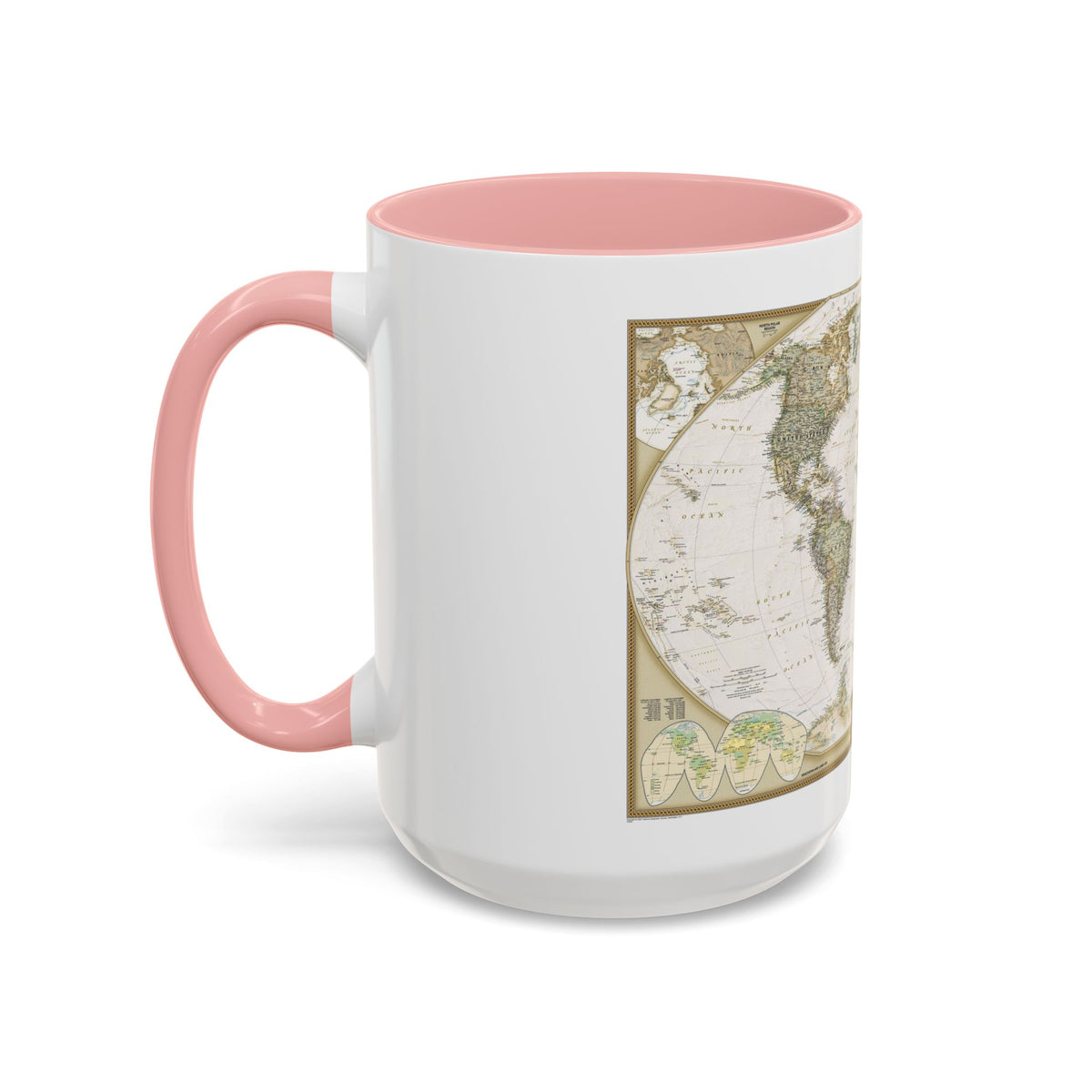 World Map - Political Antique (2007) (Map) Accent Coffee Mug