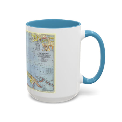 Pacific Islands - Southeast Asia (1944) (Map) Accent Coffee Mug