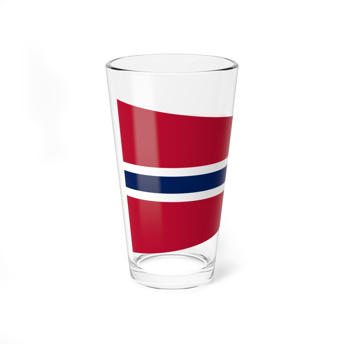Rank Flag of a Norwegian Captain (Norway) Pint Glass 16oz