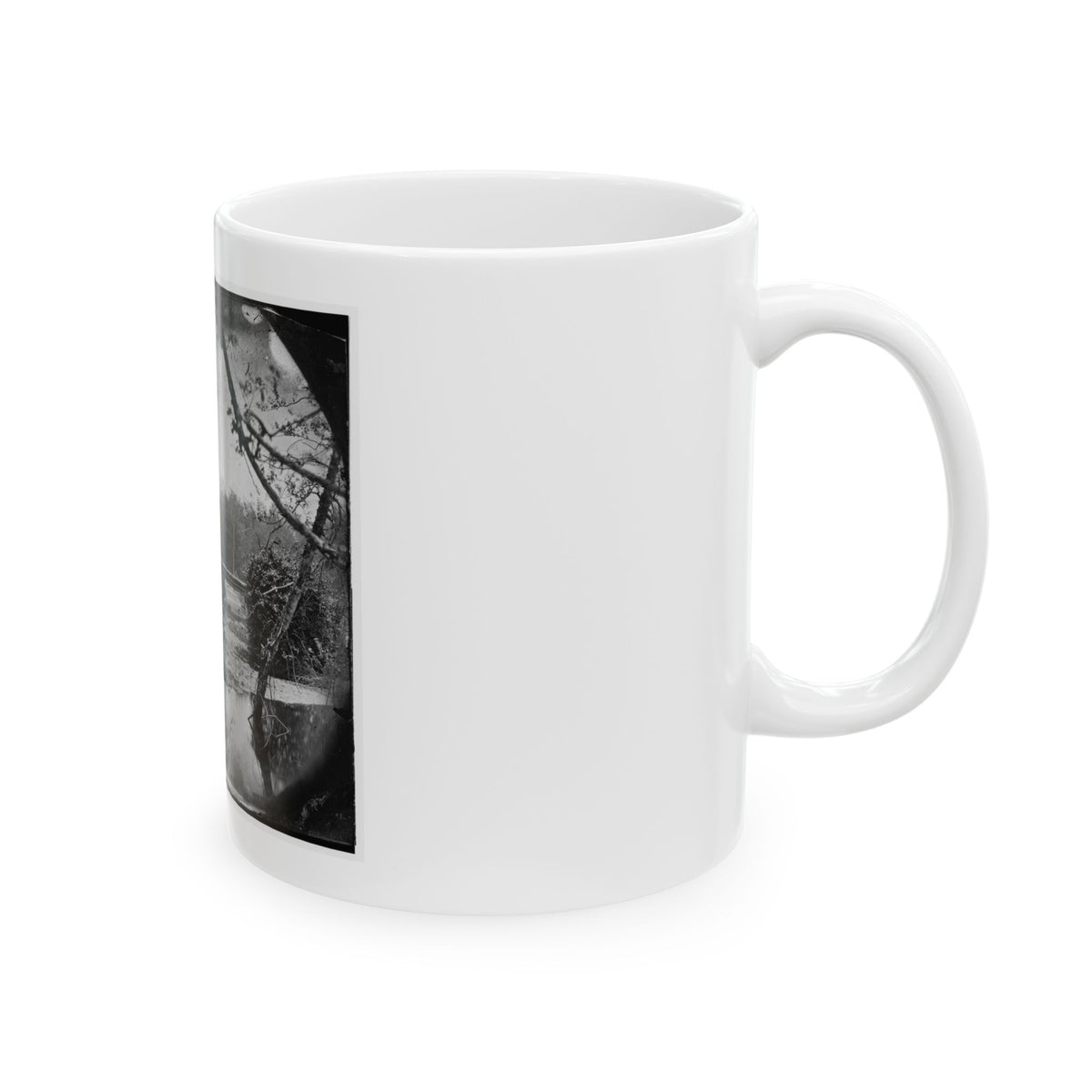 Chickahominy River, Va.  Bridge On Mechanicsville Road (U.S. Civil War) White Coffee Mug