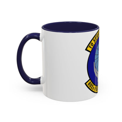 802d Force Support Squadron (U.S. Air Force) Accent Coffee Mug