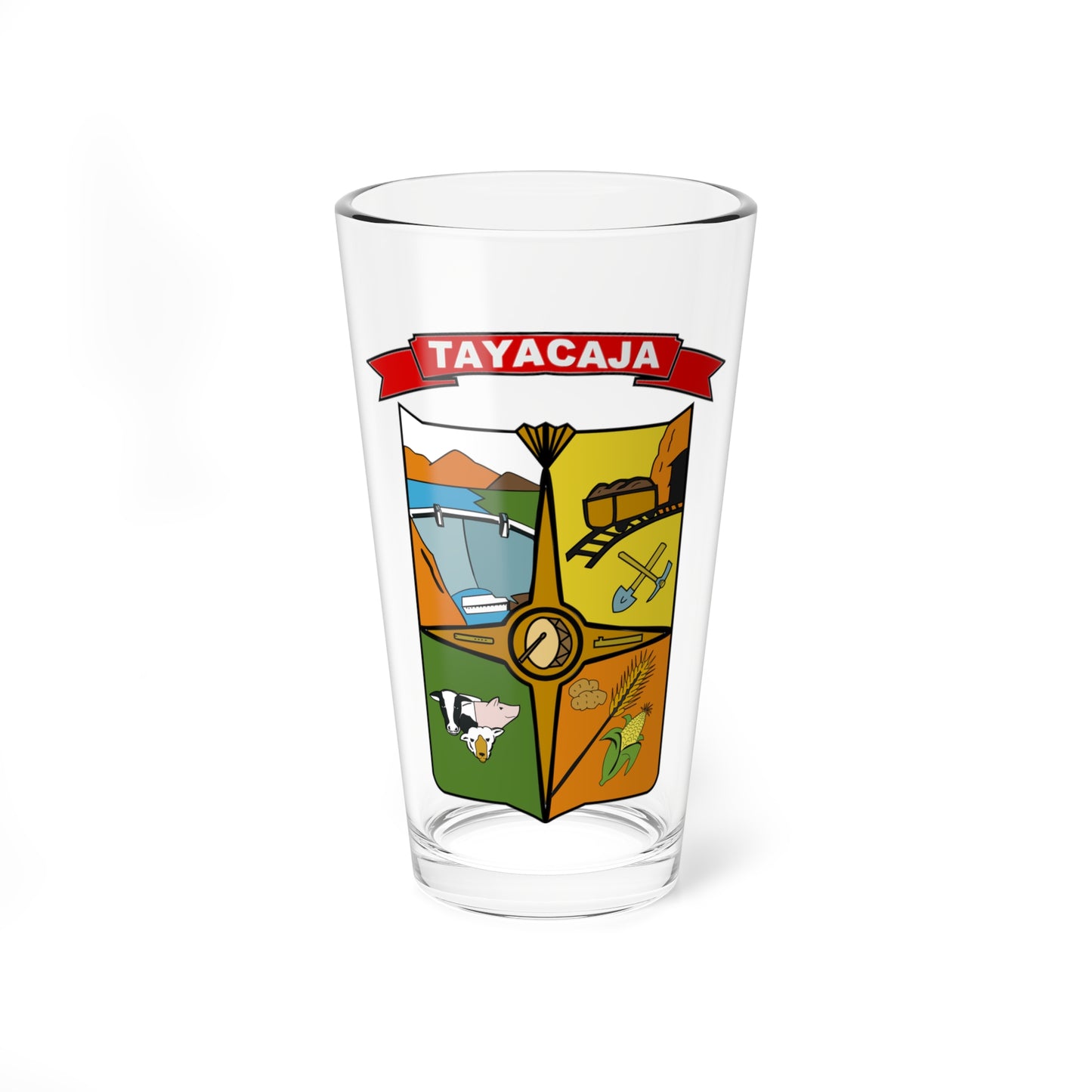 Escudo de Tayacaja (Peru) (Coat of Arms) Pint Glass 16oz