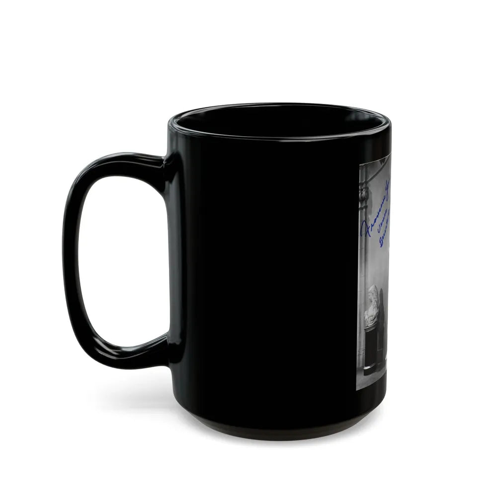 Francine York #04 (Vintage Female Icon) Black Coffee Mug-Go Mug Yourself