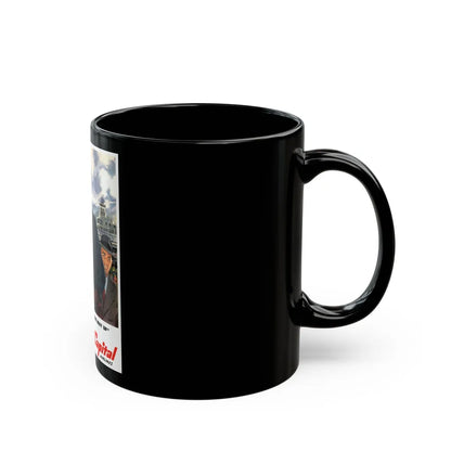 Capital Airlines advertisement - Black Coffee Mug-Go Mug Yourself