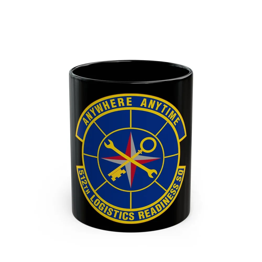 512 Logistics Readiness Squadron AFRC (U.S. Air Force) Black Coffee Mug-11oz-Go Mug Yourself