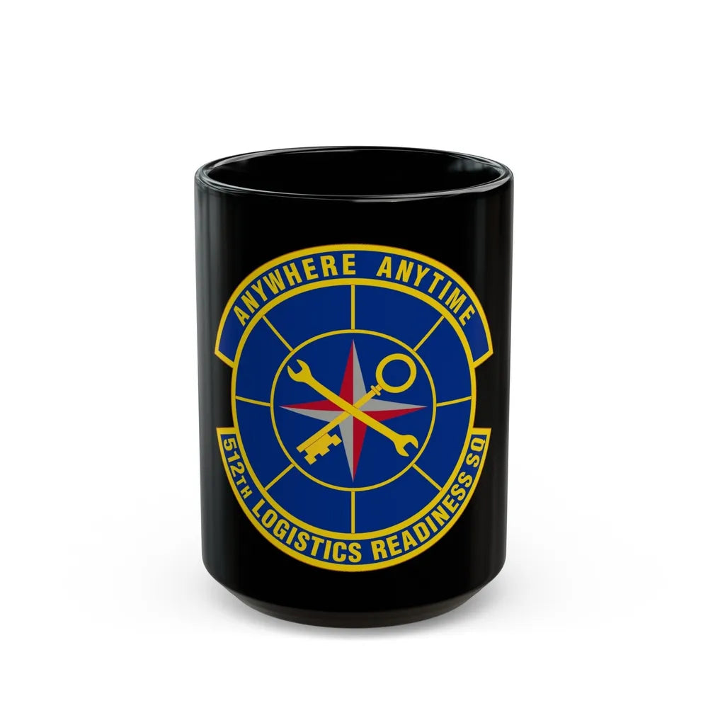 512 Logistics Readiness Squadron AFRC (U.S. Air Force) Black Coffee Mug-15oz-Go Mug Yourself