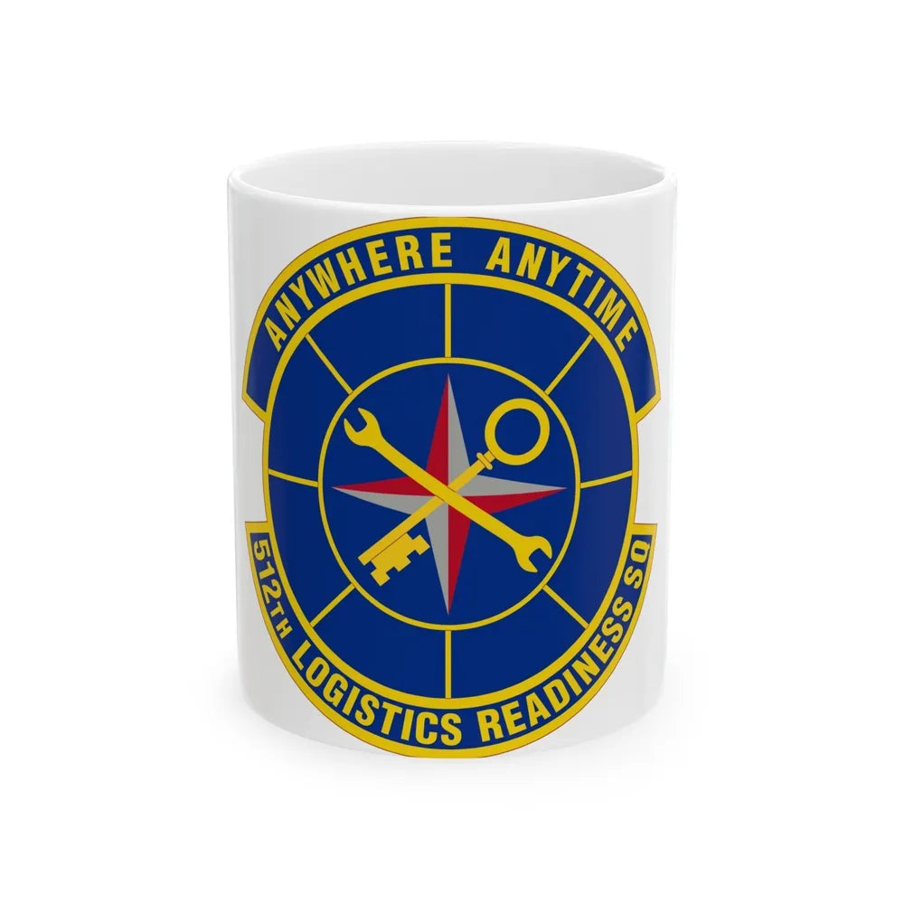 512 Logistics Readiness Squadron AFRC (U.S. Air Force) White Coffee Mug-11oz-Go Mug Yourself