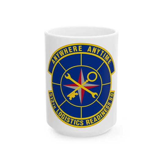 512 Logistics Readiness Squadron AFRC (U.S. Air Force) White Coffee Mug-15oz-Go Mug Yourself