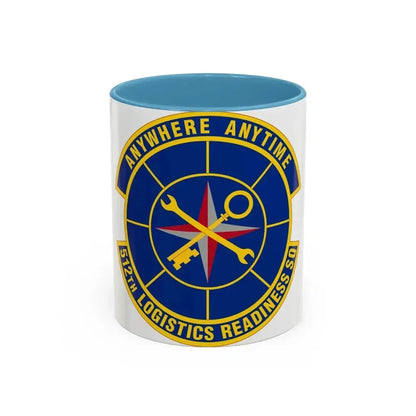 512 Logistics Readiness Squadron AFRC (U.S. Air Force) Accent Coffee Mug 11oz Light Blue - Go Mug Yourself