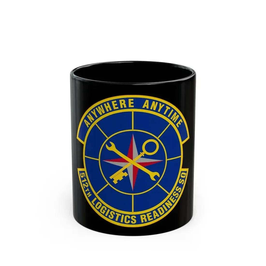 512 Logistics Readiness Squadron AFRC (U.S. Air Force) Black Coffee Mug 11oz - Go Mug Yourself