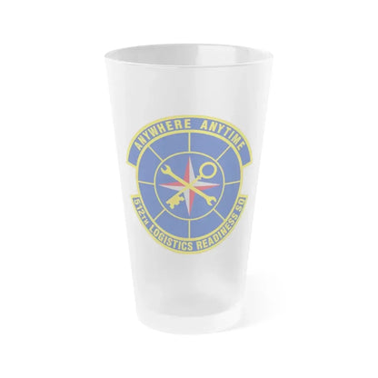 512 Logistics Readiness Squadron AFRC (U.S. Air Force) Frosted Pint Glass 16oz 16oz Frosted - Go Mug Yourself