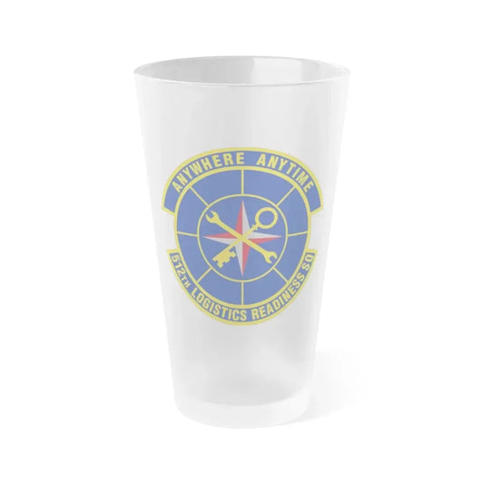 512 Logistics Readiness Squadron AFRC (U.S. Air Force) Frosted Pint Glass 16oz 16oz Frosted - Go Mug Yourself