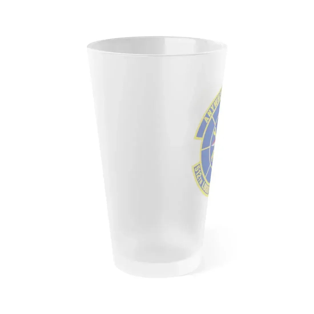 512 Logistics Readiness Squadron AFRC (U.S. Air Force) Frosted Pint Glass 16oz - Go Mug Yourself
