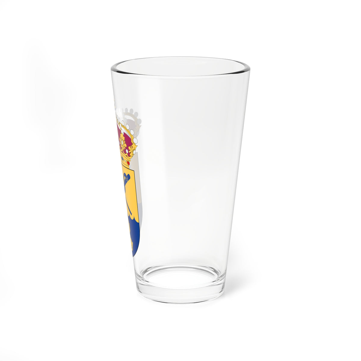 Försvarsmaktens dykeri-  navalmedicinska centrum vapen (Sweden) (Coat of Arms) Pint Glass 16oz