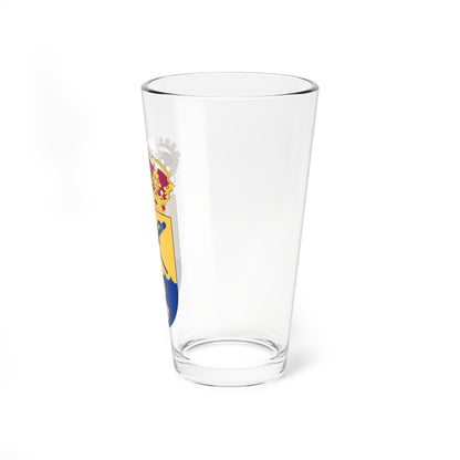 Försvarsmaktens dykeri-  navalmedicinska centrum vapen (Sweden) (Coat of Arms) Pint Glass 16oz