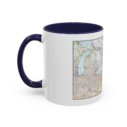 USA - Northeastern (1945) (Map) Accent Coffee Mug