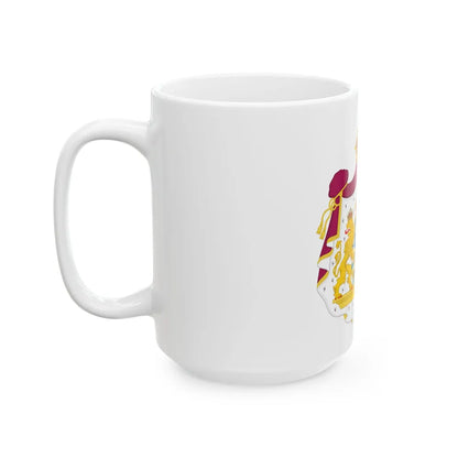 Great coat of arms of Sweden - White Coffee Mug-Go Mug Yourself