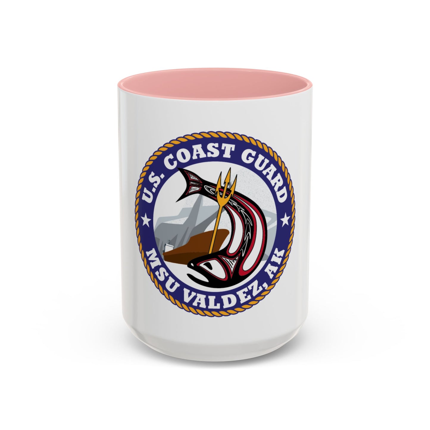 USCG MSU Valdez AK (U.S. Coast Guard) Accent Coffee Mug