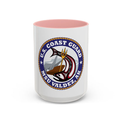 USCG MSU Valdez AK (U.S. Coast Guard) Accent Coffee Mug