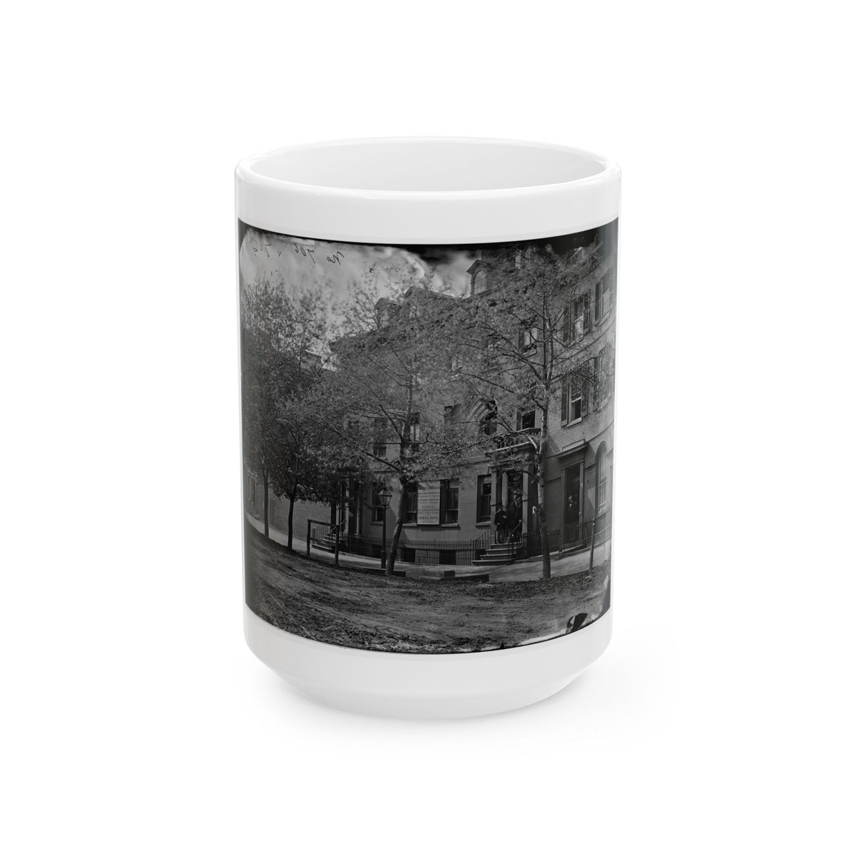 Washington, D.C. Central Office Of The Sanitary Commission, 1333 F Street, N.W. (U.S. Civil War) White Coffee Mug