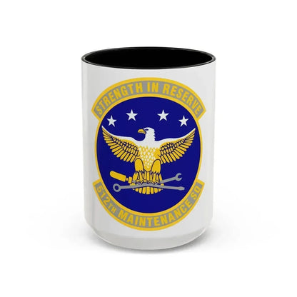 512th Maintenance Squadron (U.S. Air Force) Accent Coffee Mug 15oz Black - Go Mug Yourself