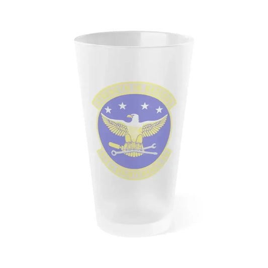 512th Maintenance Squadron (U.S. Air Force) Frosted Pint Glass 16oz 16oz Frosted - Go Mug Yourself