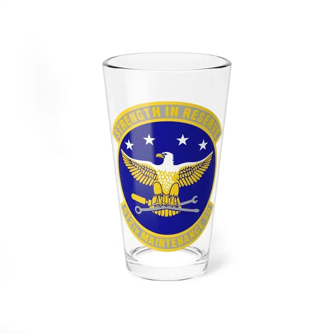 512th Maintenance Squadron (U.S. Air Force) Pint Glass 16oz 16oz - Go Mug Yourself