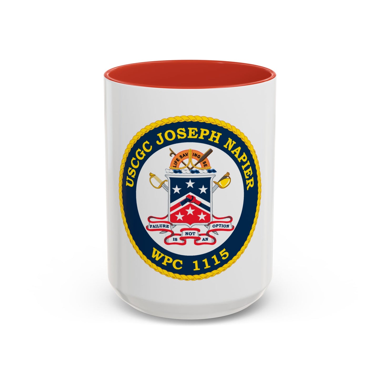 USCGC Joseph Napier WPC 115 (U.S. Coast Guard) Accent Coffee Mug