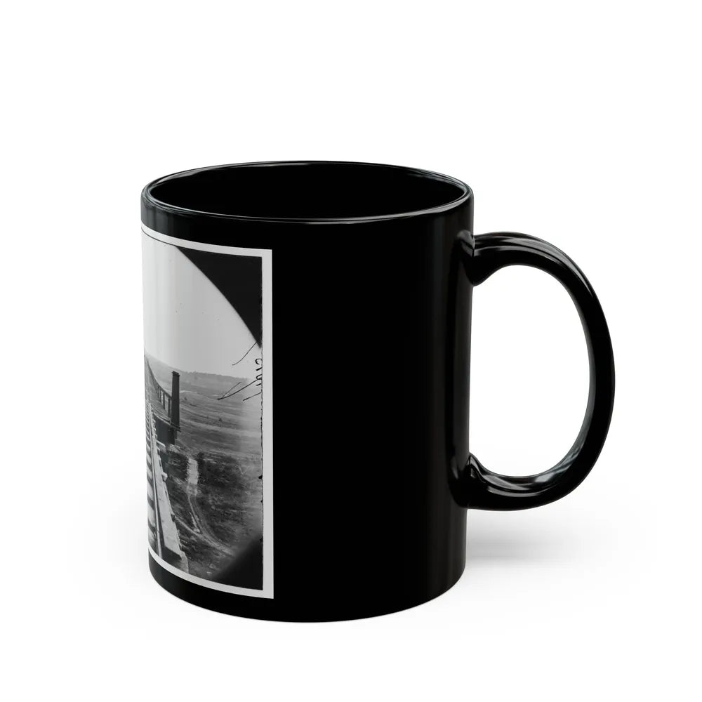 Farmville, Va., Vicinity. High Bridge Of The South Side Railroad Across The Appomattox (U.S. Civil War) Black Coffee Mug-Go Mug Yourself