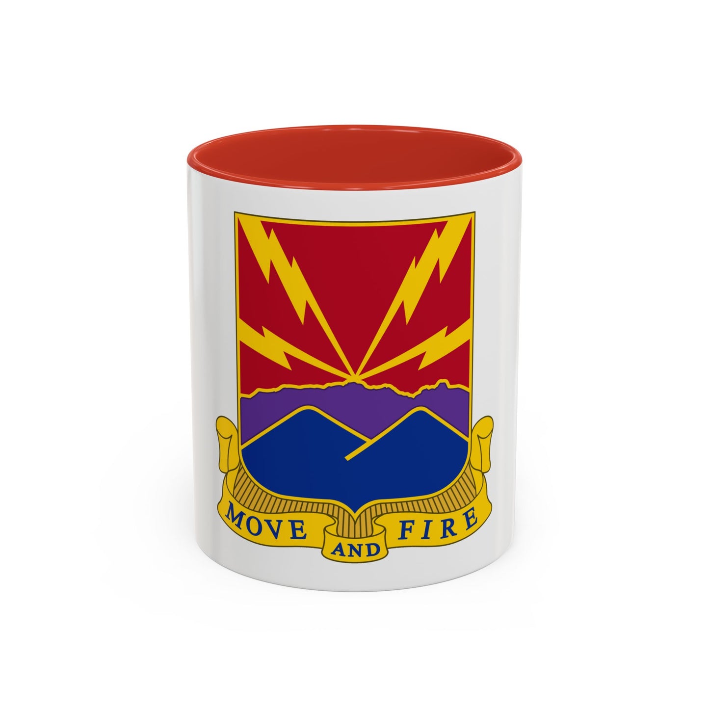 593rd Field Artillery Battalion (U.S. Army) Accent Coffee Mug