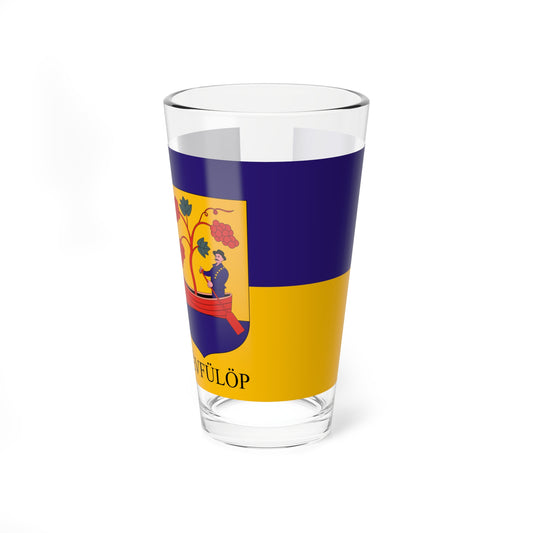 Flag of Revfulop variant (Hungary) Pint Glass 16oz