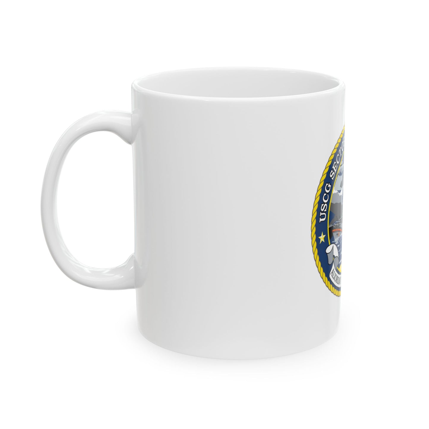USCG Secctor North Carolina (U.S. Coast Guard) White Coffee Mug
