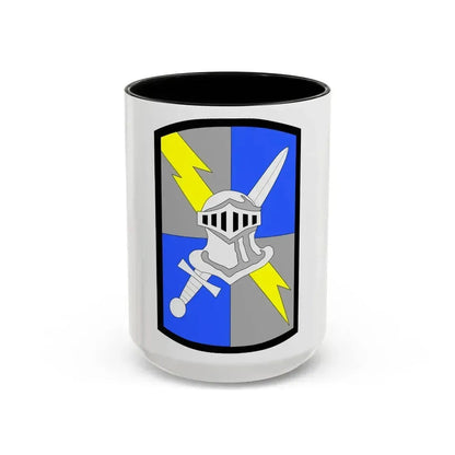 513th Military Intelligence Brigade (U.S. Army) Accent Coffee Mug 15oz Black - Go Mug Yourself