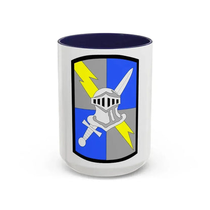 513th Military Intelligence Brigade (U.S. Army) Accent Coffee Mug 15oz Navy - Go Mug Yourself