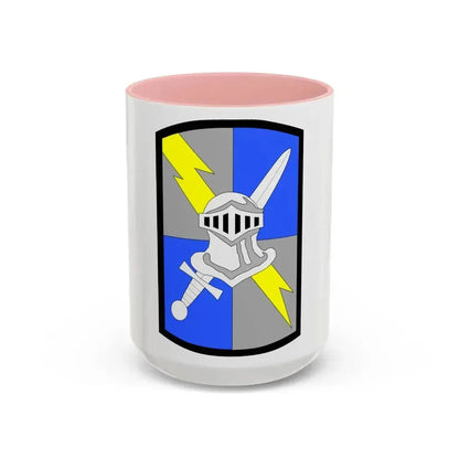 513th Military Intelligence Brigade (U.S. Army) Accent Coffee Mug 15oz Pink - Go Mug Yourself