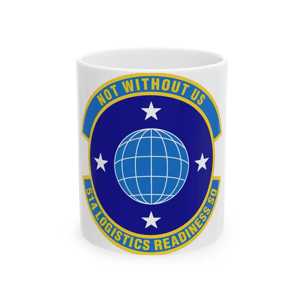 514 Logistics Readiness Squadron AFRC (U.S. Air Force) White Coffee Mug-11oz-Go Mug Yourself