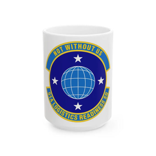 514 Logistics Readiness Squadron AFRC (U.S. Air Force) White Coffee Mug-15oz-Go Mug Yourself