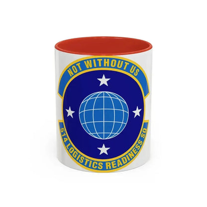 514 Logistics Readiness Squadron AFRC (U.S. Air Force) Accent Coffee Mug 11oz Red - Go Mug Yourself