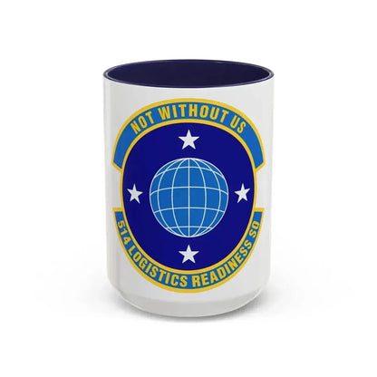 514 Logistics Readiness Squadron AFRC (U.S. Air Force) Accent Coffee Mug 15oz Navy - Go Mug Yourself